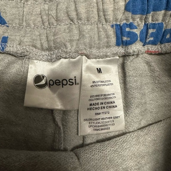 Pepsi Short Shorts Women's Size Medium Grey - Picture 3 of 4